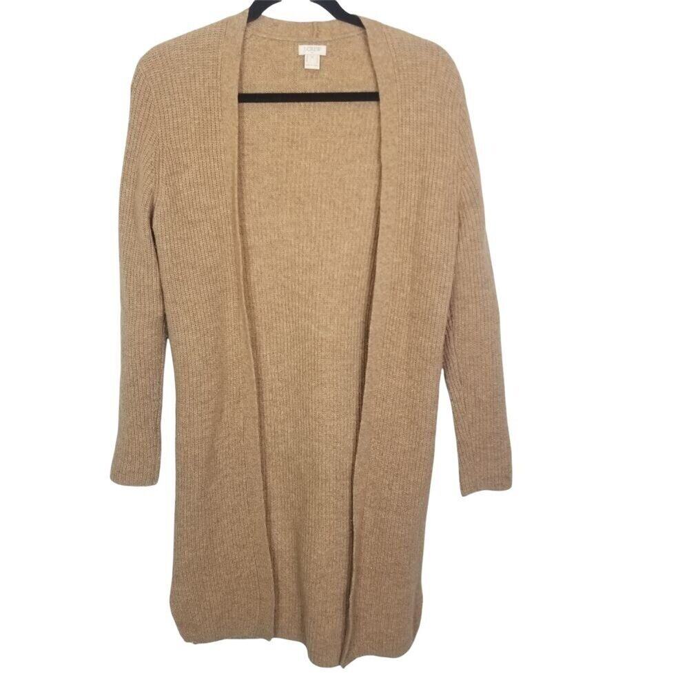 J. Crew Women Lambswool Cardigan Sweater XS Quiet Luxury Minimalist Classic Prep